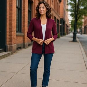 NWT Evolution by Cyrus x Stitch Fix Open Cardigan Sweater Stretch‎ Soft